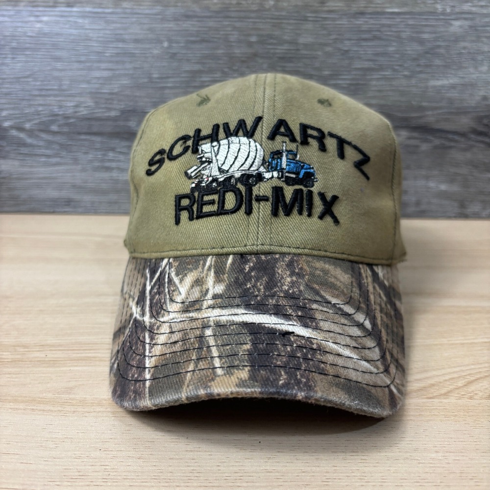 Schwartz Redi Mix Hat‎ Cap Strap Back Brown Camo Cabelas Adjustable